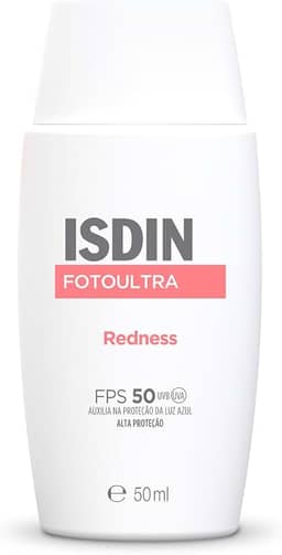 ISDIN Protetor Solar Facial FotoUltra Redness para Peles Sensíveis e Reativas FPS 50-50ml