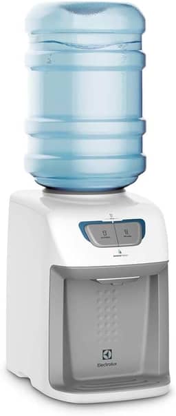 Bebedouro de Água Gelada Fria e Natural Elétrico Eletronico placa Electrolux para galao Bivolt Branco BE11B