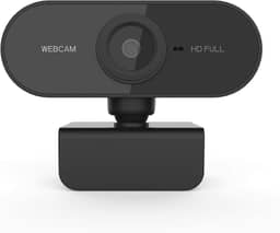 Webcam FULL HD 1080p Visão 360º USB 2.0 e 3.0 Mini Câmera Microfone embutido para professores, alunos, reuniões, conferências Excelente custo benefício