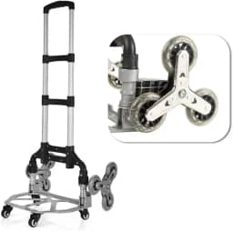 Carrinho de Carga Sobe Escada Dobrável Multifuncional Até 70kg