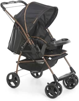 Carrinho de Bebê Galzerano Milano Reversível III 1018 até 15Kg Preto