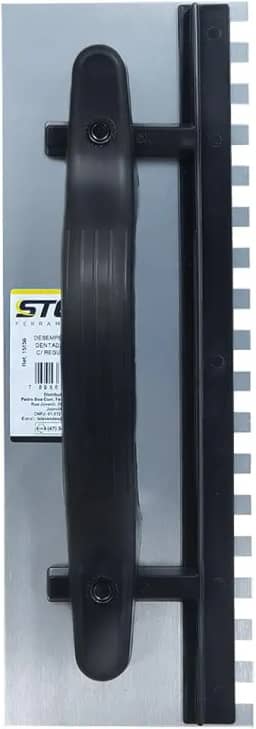 Desempenadeira Aço Dentada Reforçada Com Regulador Stein (35cm x 12cm x 9cm)