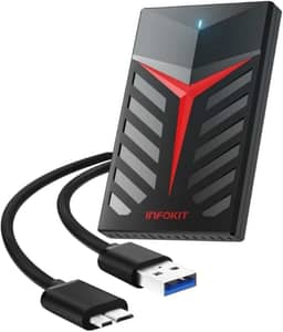 HD Externo Gamer 500GB USB 3.0, Portátil, para PC, Notebook, PS4 e Xbox One - Preto