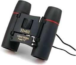 Binóculo Compacto 30x60 Super Zoom – Alta Definição, Visão de Longa Distância, Portátil, Dobrável, Leve, Ideal para Viagens, Camping, Shows e Observação da Natureza