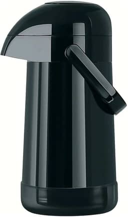 Garrafa Térmica Magic Pump cor Preto 500ml - Jato forte. Exclusivo sistema anti-pingos
