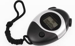 Cronômetro Digital Profissional Display LCD Para diversos tipos de esportes Preto e Prata