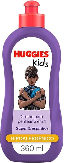Creme de Pentear Huggies Super Crespinhos Pantera Negra 360ml