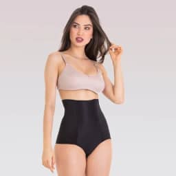 Cinta Pós Parto Com Fecho Em Zíper Preta EG