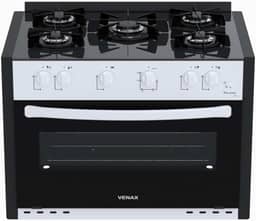 Fogao de Embutir 5 Bocas Venax Picasso Line Branco Gas Glp