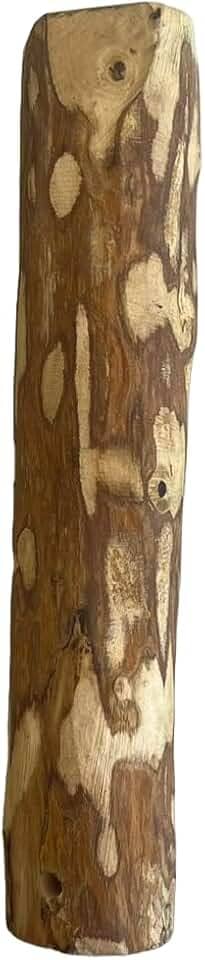 Amicus Mordedor Brinquedo Sustentável de Madeira do Café Wood Amicus para Cães, Rústico 20cm