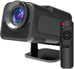 Projetor HY320, Android 11 Integrado, Wi-Fi 6, Bluetooth 5.0, Smart TV, Cinema em Casa Portátil, Compatível com Alexa, 5g,4K 1080 Full HD Suporte 12000 Lumens LED Auto Correção Horizontal 180° PRIME