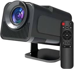 Projetor HY320, Android 11 Integrado, Wi-Fi 6, Bluetooth 5.0, Smart TV, Cinema em Casa Portátil, Compatível com Alexa, 5g,4K 1080 Full HD Suporte 12000 Lumens LED Auto Correção Horizontal 180° PRIME