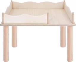 Niteangel Plataforma de madeira para hamster e cercas de labirinto para hamsters sírios anões gerbos, ratos ou outros animais de estimação pequenos (para esconderijo de 2 câmaras grandes)