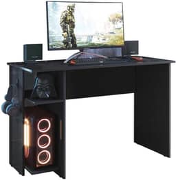 Escrivaninha Gamer Mesa De Escritorio Com Suporte De Fone Preto