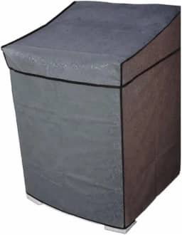 Capa Para Maquina De Lavar Brastemp Electrolux Consul Impermeável 11 A 14 kg (Cinza, G)
