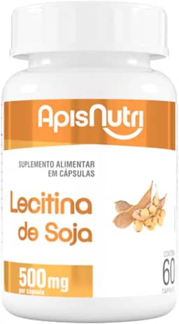 Lecitina de Soja 500mg (60caps), Apisnutri