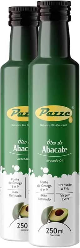 Kit 2 Óleo Azeite de Abacate Extra Virgem Pazze 250ml