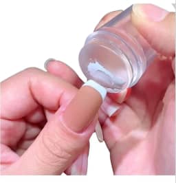 Carimbo De Unha Para Francesinha Nunca Foi Tão Fácil Fazer unhas manicure profissional pedicure arte silicone placa ferramentas transparente impressão