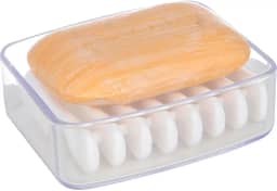 Saboneteira Splash, 9,2x8x3cm, Trasparente, Coza