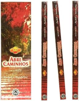 Kit de Incensos Abre Caminhos, 6 Unidades, para Energização e Limpeza Espiritual