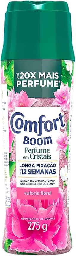 Comfort Boom Odorizador de Roupas Cristais de Perfume Euforia Floral 275gr