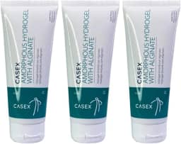 Pomada Ally Gel Hidrogel Casex 85g | 3 Unidades – Tratamento de Feridas, Úlceras, Cortes, Abrasões e Queimaduras