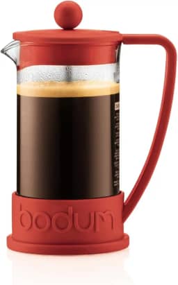 Prensa francesa Bodum Brazil, 1 litro, Warm Red