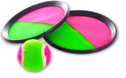 Kit 2 Raquetes + Bola Bateu Colou Frescobol