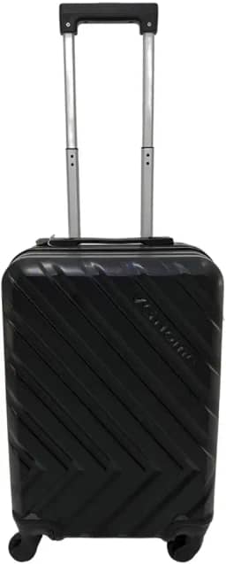 Mala de Bordo Viagem Rígida de Mão 4 Rodas Com Cadeado Integrado 55X35X25cm Padrão Anac Preta