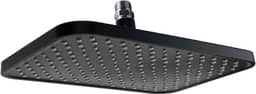 Ducha 30x20 cm Flatt Preto Fosco Retangular ABS c/Niple Teto