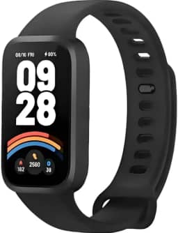 Relógio Mi Band 9 smart-band 9 ACTIVE (GLOBAL) (PRETO) Pulseira Inteligente, Tela AMOLED 1,47, Relógio inteligente, Fitness, Pulseira Impermeável, 50 Modos Esportivos Bat 18 dias