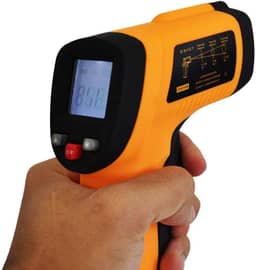 Termômetro Digital Infravermelho com Mira a Laser para Comida Fritura Assados