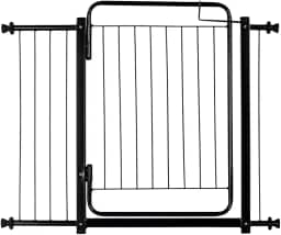 Portão Grade de Proteção Tamanho Ajustável de 99 até 104 cm Segurança Cachorro Pets Bebe Crianças Porta Vãos - Acompanha Extensores