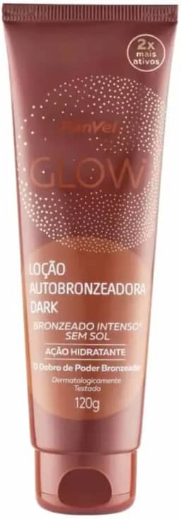 LOÇÃO AUTOBRONZEADORA PANVEL GLOW ESCURO 120G
