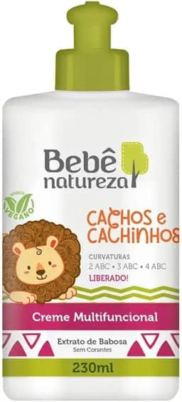 Bebê Natureza Creme Multifuncional Cachos e Cachinhos Extrato de Babosa 230ml