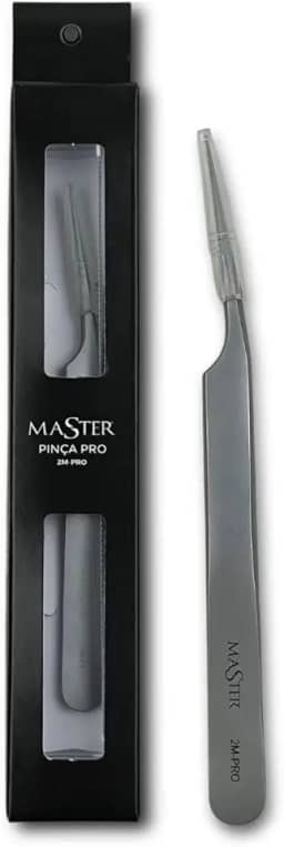Pinça Profissional para Extensão de Cílios 2M PRO Inox