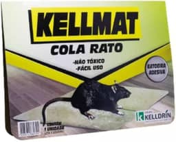 Kit Kellmat Ratoeira Adesiva Cola Rato - Caixa Com 25 Und