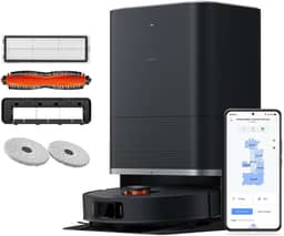 XIAOMI Robot Vacuum X20 MAX - Robot aspirador e limpa-chão com sistema inteligente de navegação a laser (LDS), sucção de 8000 Pa, caminhos de limpeza em ziguezague, preto (versão ES)