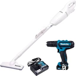 MAKITA KIT PARAFUSADEIRA/FURADEIRA DE IMPACTO 12V HP333DWYX3 + ASPIRADOR DE PÓ PORTATIL 12V CL106FDZW