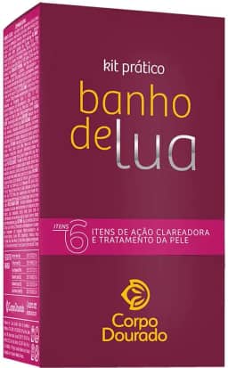Corpo Dourado Banho de Lua - Kit Prático Pelos Dourados Tradicional (6 Itens)