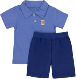 Conjunto Infantil Polo e Bermuda Loja Era Uma Vez – Roupas Confortáveis e Estilosas para Meninos de 1 a 3 Anos