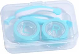 Kit de remoção de lentes de contato macias com insertor e removedor de lentes de contato, recipiente para lentes de olho com estojo de pinça, estojo portátil para lentes de contato novas e meninas com