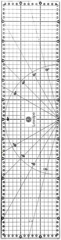 Régua 15x60 Cm Em Acrílico Patchwork Artesanato