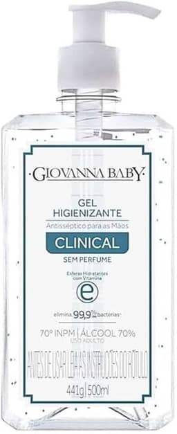 PRO NOVA DISTRIBUIDORA E COMERCIO DE COSMETICOS LTDA Alcool Gel Higienizante Clinical Giovanna Baby 500Ml