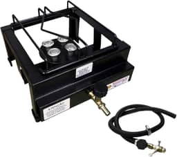 Fogão Portátil Industrial 1 Boca Alta Pressão Com Mangueira