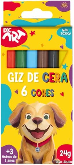 DAC - Giz de Cera com 6 Cores