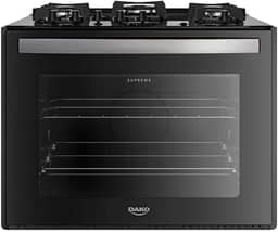 Fogão 5 Bocas Embutir Dako Supreme Mesa de Vidro Bivolt - Preto