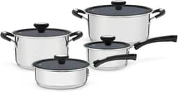 Jogo de Panelas com Revestimento Interno Cermico, Tramontina, Solar 65120026, Inox