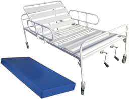 Cama Hospitalar Manual 2 Movimentos Slim com Colchão D33