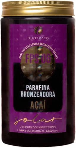 Parafina bronzeador acelerador de bronzeado Duotrato 830g (Açaí)